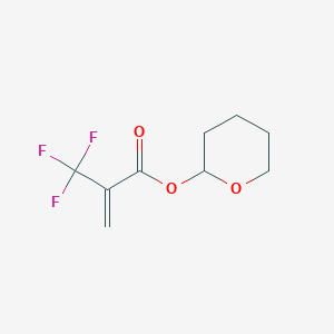 molecular formula C9H11F3O3 B14224149 Oxan-2-yl 2-(trifluoromethyl)prop-2-enoate CAS No. 629648-96-0