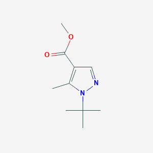 molecular formula C10H16N2O2 B1422416 methyl 1-(tert-butyl)-5-methyl-1H-pyrazole-4-carboxylate CAS No. 950858-97-6