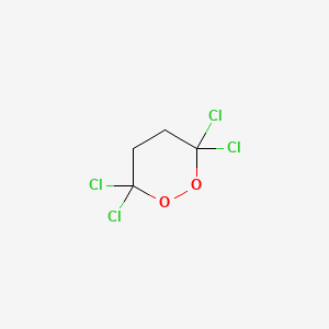 molecular formula C4H4Cl4O2 B14224187 3,3,6,6-Tetrachloro-1,2-dioxane CAS No. 524938-51-0