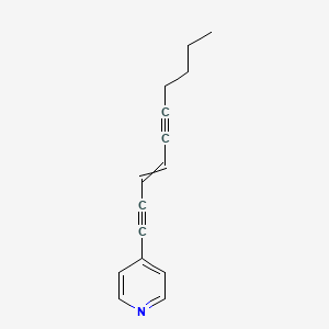 molecular formula C15H15N B14224289 4-(Dec-3-ene-1,5-diyn-1-yl)pyridine CAS No. 823227-88-9