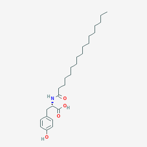 molecular formula C26H43NO4 B14224299 L-Tyrosine, N-(1-oxoheptadecyl)- CAS No. 823817-13-6