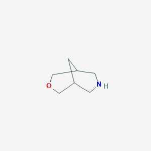 molecular formula C7H13NO B1422432 3-Oxa-7-azabicyclo[3.3.1]nonane CAS No. 280-75-1