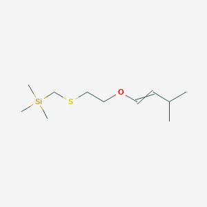 molecular formula C11H24OSSi B14224324 Trimethyl[({2-[(3-methylbut-1-EN-1-YL)oxy]ethyl}sulfanyl)methyl]silane CAS No. 827608-83-3
