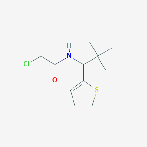 2-chloro-N-[2,2-dimethyl-1-(thiophen-2-yl)propyl]acetamide