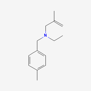 molecular formula C14H21N B14224351 N-ethyl-2-methyl-N-(4-methylbenzyl)prop-2-en-1-amine CAS No. 827333-27-7