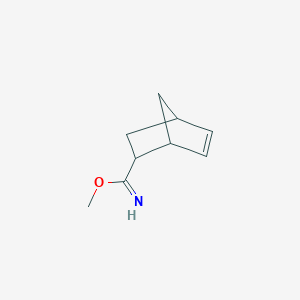 molecular formula C9H13NO B14224359 Methyl bicyclo[2.2.1]hept-5-ene-2-carboximidate CAS No. 768345-20-6