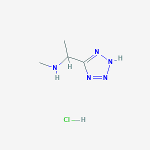 methyl[1-(1H-1,2,3,4-tetrazol-5-yl)ethyl]amine hydrochloride