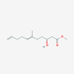 molecular formula C13H22O3 B14224407 methyl (3R)-3-hydroxy-6-methylundeca-6,10-dienoate CAS No. 820245-07-6