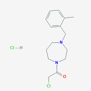2-Chloro-1-{4-[(2-methylphenyl)methyl]-1,4-diazepan-1-yl}ethan-1-one hydrochloride