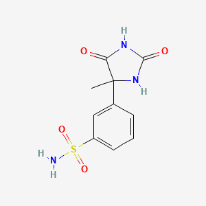 3-(4-Methyl-2,5-dioxoimidazolidin-4-yl)benzene-1-sulfonamide