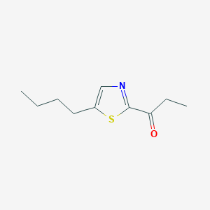 molecular formula C10H15NOS B14224480 1-(5-Butyl-1,3-thiazol-2-yl)propan-1-one CAS No. 824969-43-9