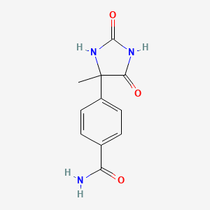 4-(4-Methyl-2,5-dioxoimidazolidin-4-yl)benzamide