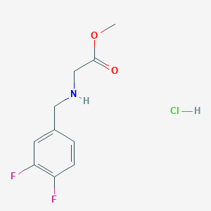 Methyl 2-{[(3,4-difluorophenyl)methyl]amino}acetate hydrochloride