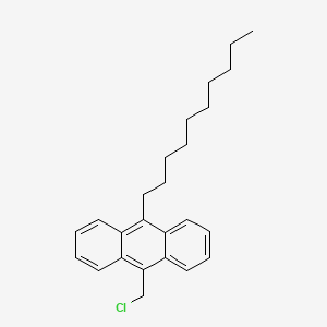 molecular formula C25H31Cl B14224582 Anthracene, 9-(chloromethyl)-10-decyl- CAS No. 823788-55-2