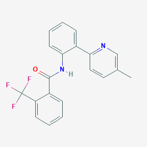 molecular formula C20H15F3N2O B14224635 N-[2-(5-methylpyridin-2-yl)phenyl]-2-(trifluoromethyl)benzamide CAS No. 824952-67-2