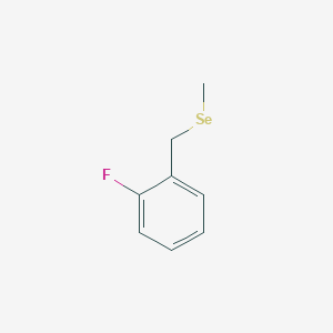 molecular formula C8H9FSe B14224655 1-Fluoro-2-[(methylselanyl)methyl]benzene CAS No. 823178-72-9