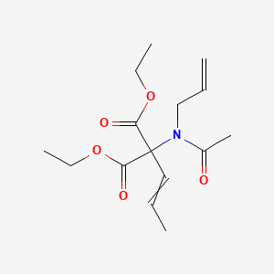 molecular formula C15H23NO5 B14224684 Diethyl [acetyl(prop-2-en-1-yl)amino](prop-1-en-1-yl)propanedioate CAS No. 827044-75-7