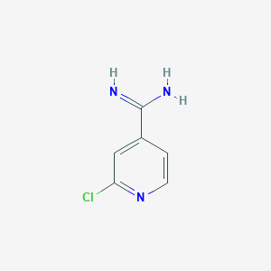 molecular formula C6H6ClN3 B1422473 2-Chloropyridine-4-carboximidamide CAS No. 765224-12-2