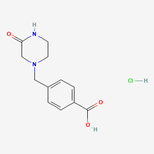 4-[(3-Oxopiperazin-1-yl)methyl]benzoic acid hydrochloride