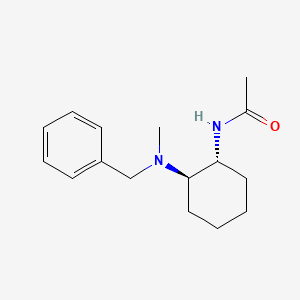 molecular formula C16H24N2O B14224765 Acetamide, N-[(1R,2R)-2-[methyl(phenylmethyl)amino]cyclohexyl]- CAS No. 824938-96-7