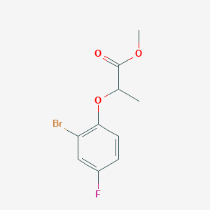 molecular formula C10H10BrFO3 B1422477 Methyl 2-(2-bromo-4-fluorophenoxy)propanoate CAS No. 1250594-84-3