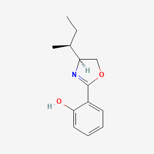 molecular formula C13H17NO2 B14224773 6-[(4S)-4-[(2S)-butan-2-yl]-1,3-oxazolidin-2-ylidene]cyclohexa-2,4-dien-1-one CAS No. 500129-82-8