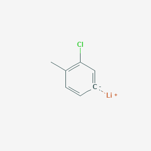 molecular formula C7H6ClLi B14224778 lithium;1-chloro-2-methylbenzene-5-ide CAS No. 718641-99-7