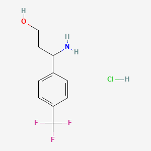 3-(4-Trifluoromethylphenyl)-DL-beta-alaninol hcl