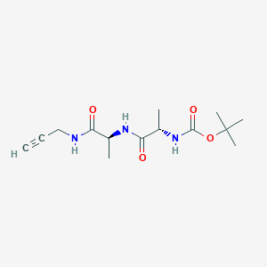 molecular formula C14H23N3O4 B14224920 N-(tert-Butoxycarbonyl)-L-alanyl-N-prop-2-yn-1-yl-L-alaninamide CAS No. 828927-37-3