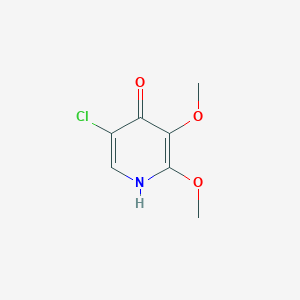 molecular formula C7H8ClNO3 B1422493 5-Chloro-2,3-dimethoxypyridin-4-ol CAS No. 1305325-20-5