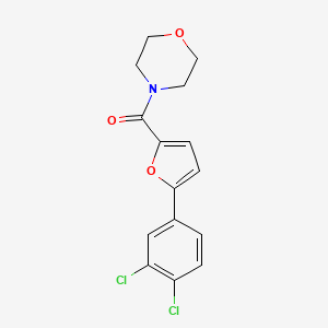 molecular formula C15H13Cl2NO3 B14224945 (5-(3,4-Dichlorophenyl)furan-2-yl)(morpholino)methanone 
