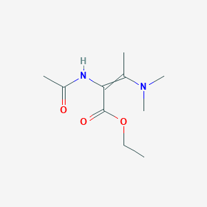 molecular formula C10H18N2O3 B14224952 Ethyl 2-acetamido-3-(dimethylamino)but-2-enoate CAS No. 824432-02-2