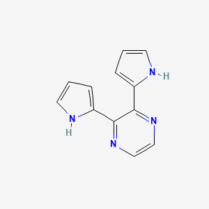 molecular formula C12H10N4 B14224960 2,3-Di(1H-pyrrol-2-yl)pyrazine CAS No. 827030-25-1
