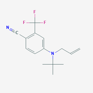 molecular formula C15H17F3N2 B14224977 4-[tert-Butyl(prop-2-en-1-yl)amino]-2-(trifluoromethyl)benzonitrile CAS No. 821777-44-0