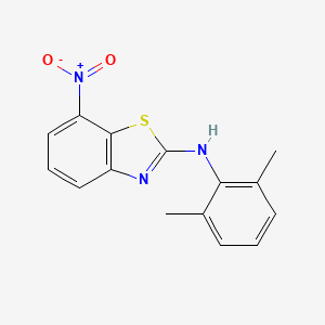 molecular formula C15H13N3O2S B14224984 N-(2,6-Dimethylphenyl)-7-nitro-1,3-benzothiazol-2-amine CAS No. 820101-42-6