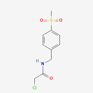 2-chloro-N-[(4-methanesulfonylphenyl)methyl]acetamide