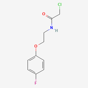molecular formula C10H11ClFNO2 B1422502 2-chloro-N-[2-(4-fluorophenoxy)ethyl]acetamide CAS No. 1226121-35-2