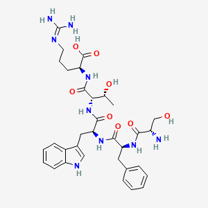 molecular formula C33H45N9O8 B14225034 L-Seryl-L-phenylalanyl-L-tryptophyl-L-threonyl-N~5~-(diaminomethylidene)-L-ornithine CAS No. 776304-21-3