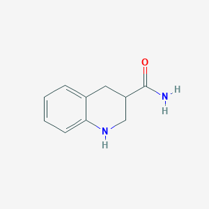molecular formula C10H12N2O B1422504 1,2,3,4-Tetrahydroquinoline-3-carboxamide CAS No. 4138-23-2