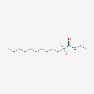 molecular formula C14H26F2O2 B14225089 Dodecanoic acid, 2,2-difluoro-, ethyl ester CAS No. 502497-40-7