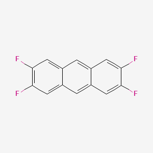 molecular formula C14H6F4 B14225110 2,3,6,7-Tetrafluoroanthracene CAS No. 756897-55-9