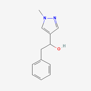 1-(1-methyl-1H-pyrazol-4-yl)-2-phenylethan-1-ol