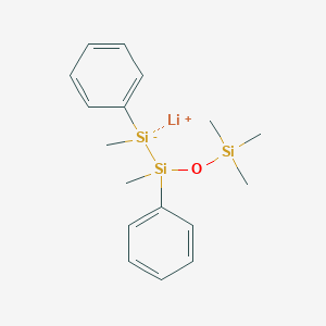 molecular formula C17H25LiOSi3 B14225143 Lithium;methyl-(methyl-phenyl-trimethylsilyloxysilyl)-phenylsilanide CAS No. 823207-31-4