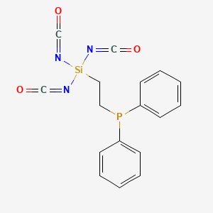 molecular formula C17H14N3O3PSi B14225177 Diphenyl[2-(triisocyanatosilyl)ethyl]phosphane CAS No. 719300-34-2