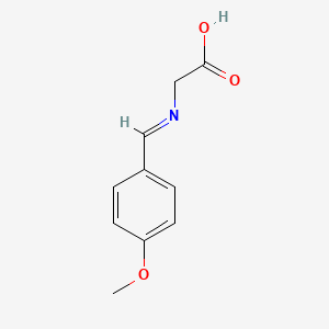 molecular formula C10H11NO3 B14225217 Glycine, N-[(4-methoxyphenyl)methylene]- CAS No. 515158-60-8