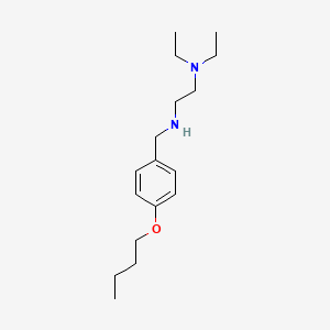 molecular formula C17H30N2O B14225266 N~2~-[(4-Butoxyphenyl)methyl]-N~1~,N~1~-diethylethane-1,2-diamine CAS No. 824983-24-6