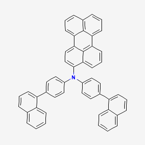 molecular formula C52H33N B14225287 N,N-Bis(4-(naphthalen-1-yl)phenyl)perylen-3-amine CAS No. 558453-88-6