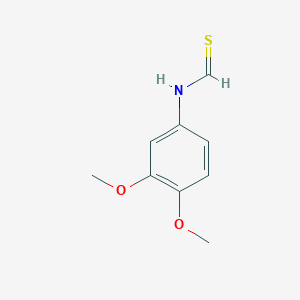 molecular formula C9H11NO2S B14225314 N-(3,4-Dimethoxyphenyl)methanethioamide CAS No. 544461-36-1
