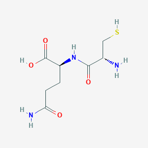 molecular formula C8H15N3O4S B14225325 L-Cysteinyl-L-glutamine CAS No. 629653-15-2