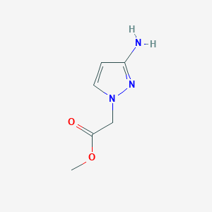 molecular formula C6H9N3O2 B1422537 methyl 2-(3-amino-1H-pyrazol-1-yl)acetate CAS No. 1093967-39-5